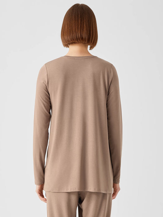 Fine Jersey Crew Neck Top