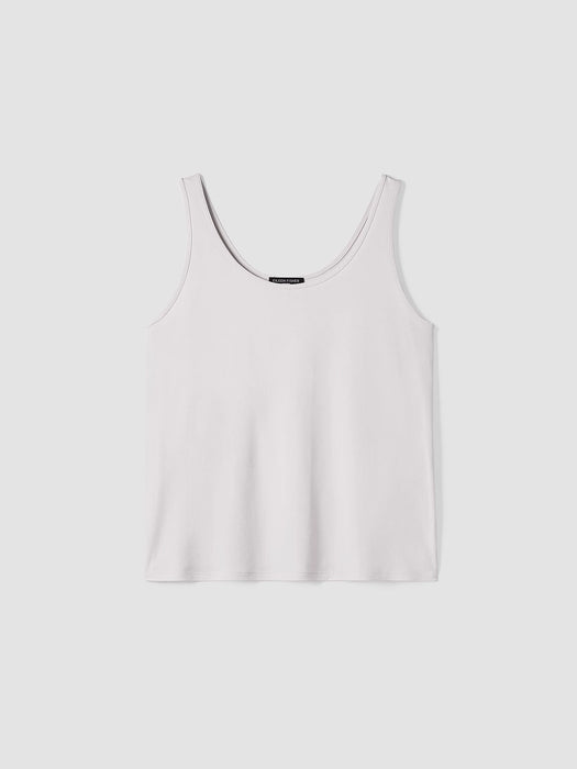 Stretch Silk Jersey&nbsp;Scoop Neck Tank