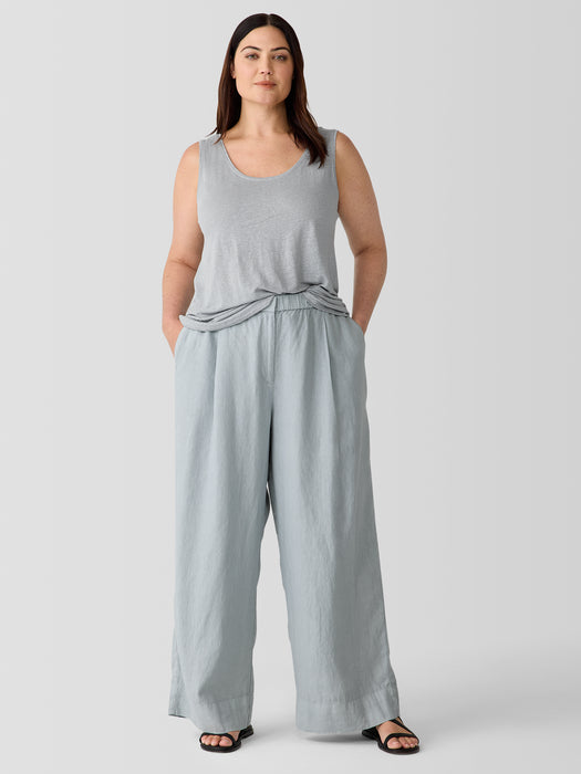 Garment Dyed Organic Linen Trouser Pant