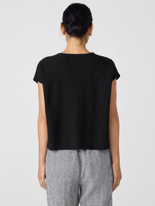 Organic Linen Cotton Square Top