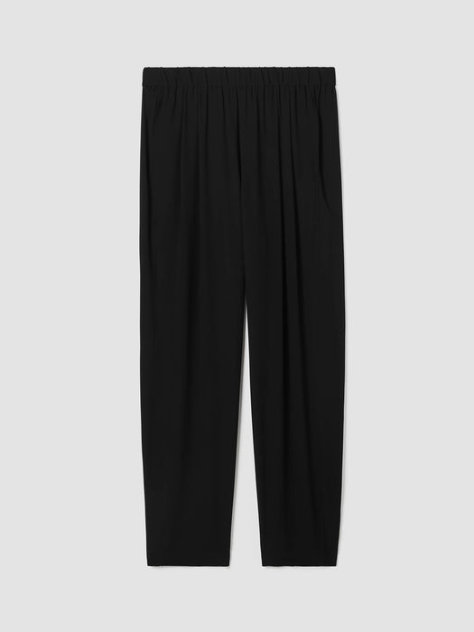 Silk Georgette Crepe Lantern Pant