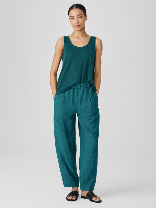 Washed Organic Linen D&eacute;lav&eacute; Lantern Pant