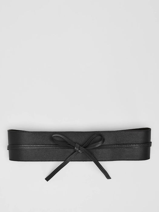 Buttery Leather Wrap Belt
