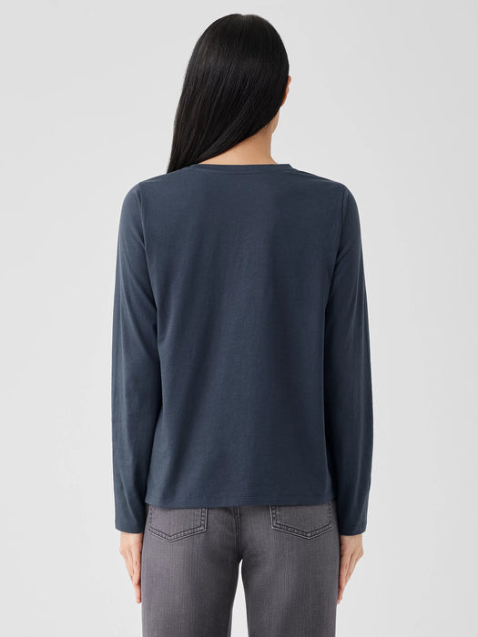Organic Pima Cotton Jersey Long-Sleeve Tee