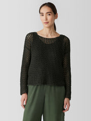 Peruvian Organic Cotton Cord Bateau Neck Top