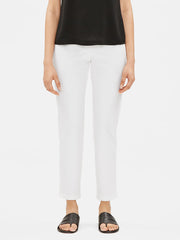 Washable Stretch Crepe Slim Ankle Pant