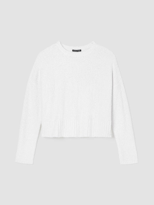 Cotton Fluff Crew Neck Top