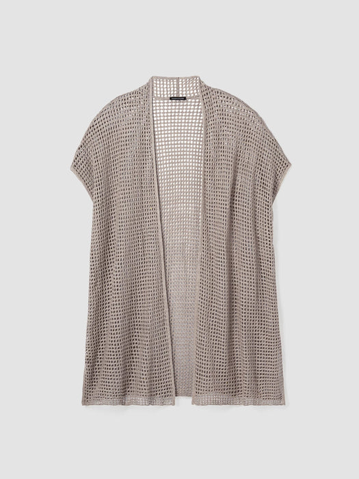 Organic Linen D&eacute;lav&eacute; Long Cardigan