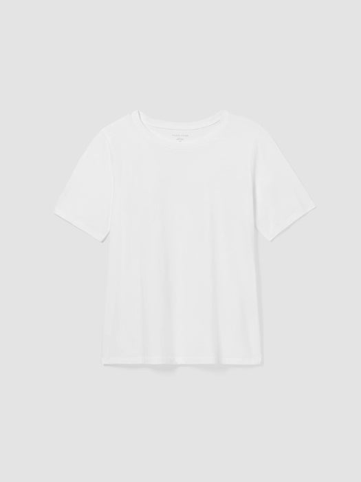 Organic Pima Cotton Jersey&nbsp;Round Neck Tee