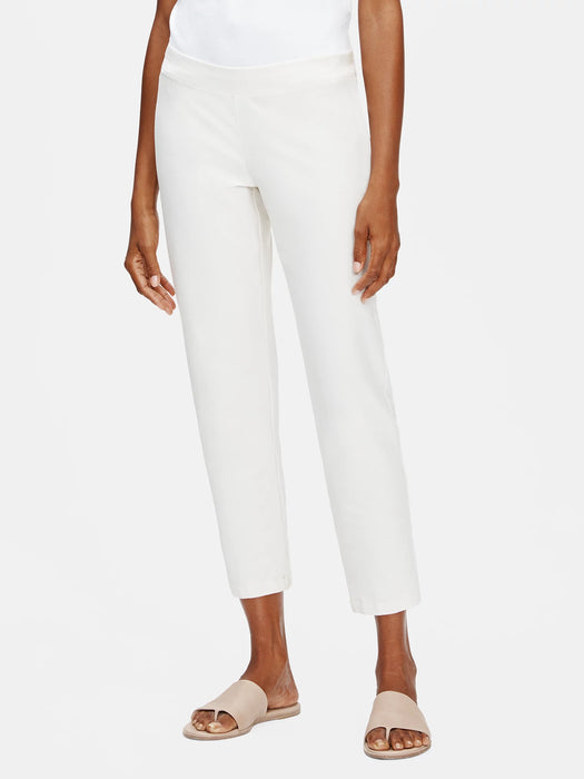 Washable Stretch Crepe Slim Ankle Pant