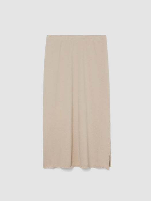 Lightweight Organic Cotton French Terry A-Line Skirt