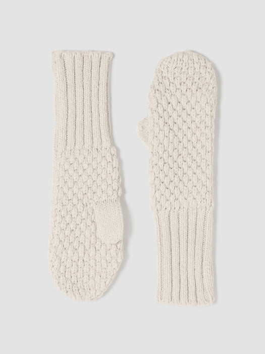 Peruvian Baby Alpaca and Cotton Mittens