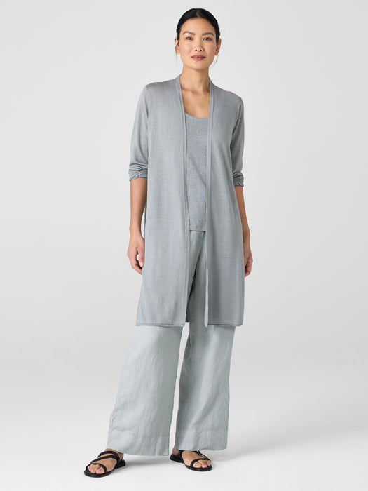 Organic Linen Cotton Long Cardigan