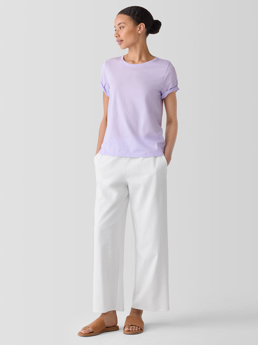 Organic Pima Cotton Jersey&nbsp;Round Neck Tee