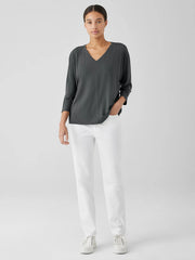 Fine Jersey Dolman-Sleeve Top