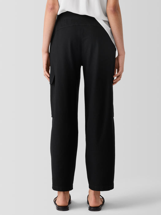 Washable Stretch Crepe Cargo Pant