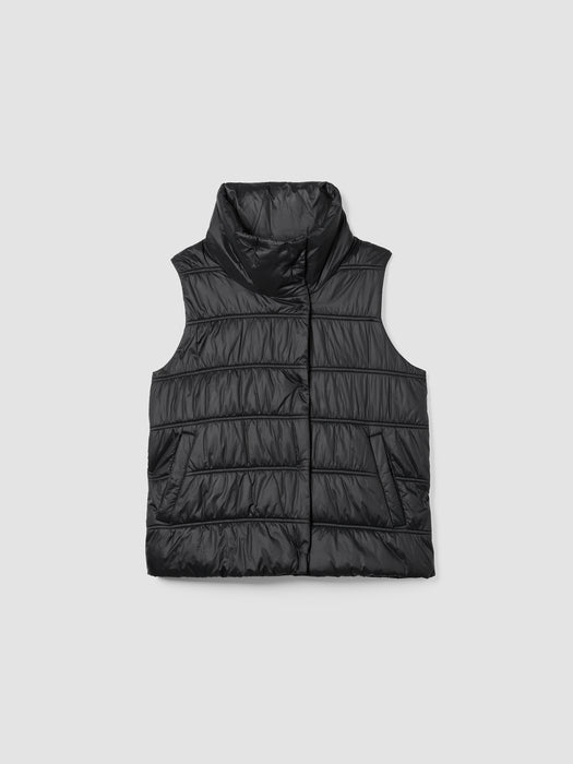 Eggshell Recycled Nylon Stand Collar Vest