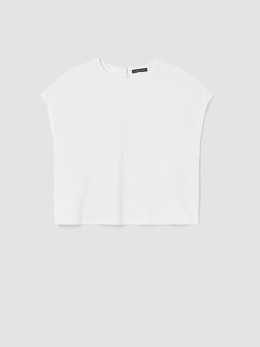 Silk Georgette Crepe Square Top