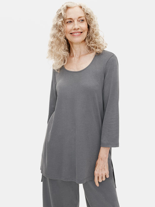 Organic Cotton Interlock Long Sleep Top