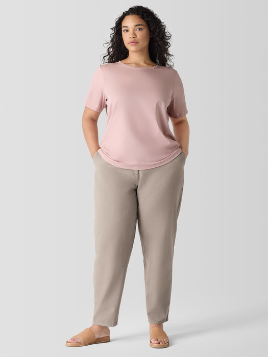 Organic Pima Cotton Jersey&nbsp;Round Neck Tee
