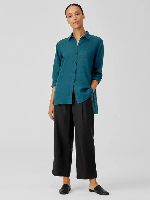 Handkerchief Linen Classic Collar Shirt