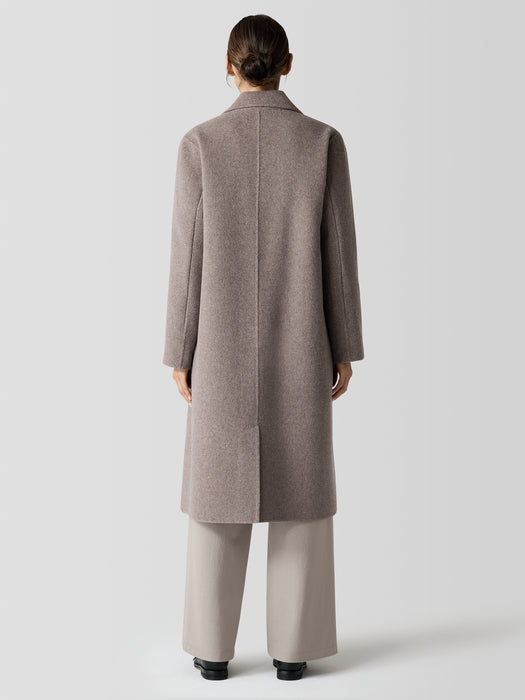 Doubleface Wool Cloud Notch Collar Coat
