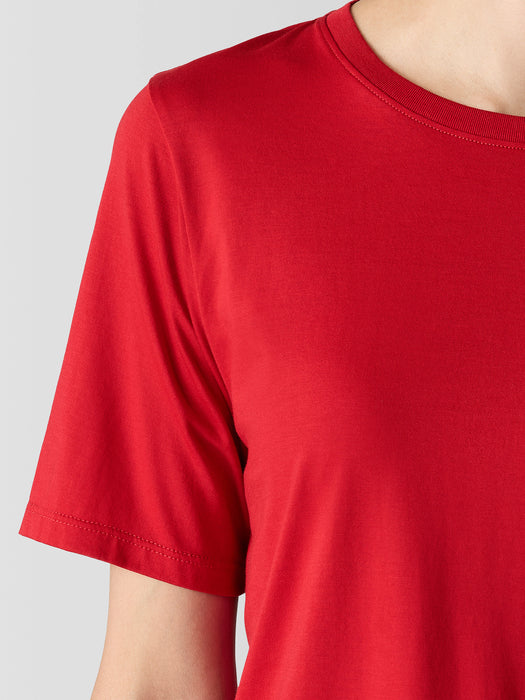 Organic Pima Cotton Jersey&nbsp;Round Neck Tee