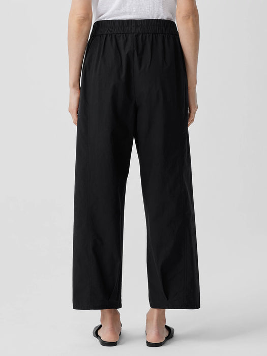 Washed Organic Cotton Poplin Lantern Pant