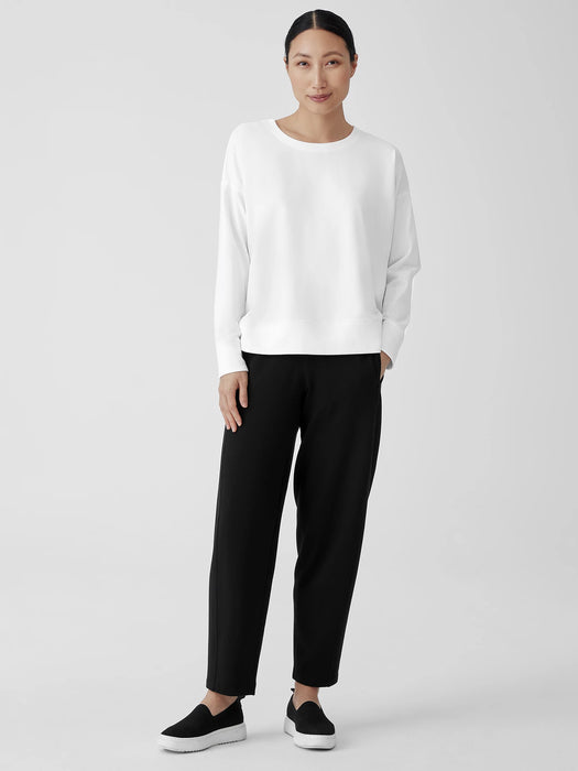 Traceable Cotton Jersey Crew Neck Top