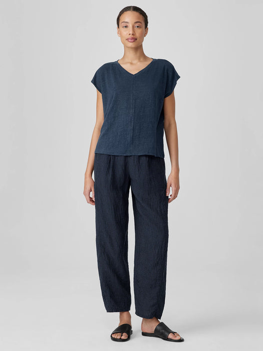 Organic Linen Jersey V-Neck Tee
