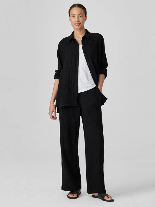 Organic Cotton Lofty Gauze Classic Collar Shirt