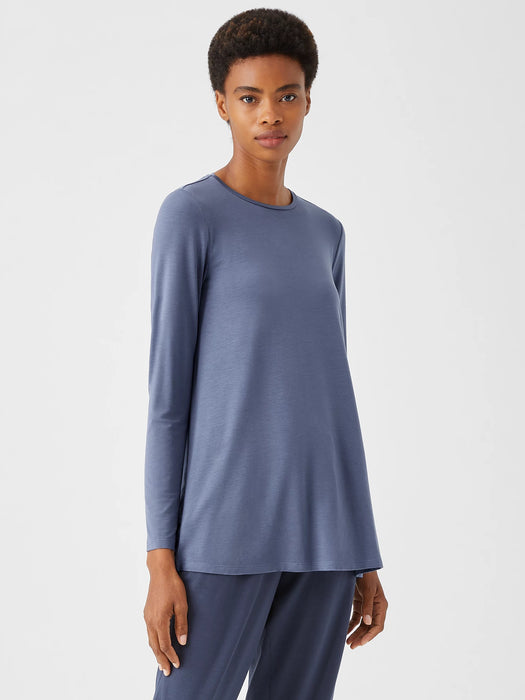 Fine Jersey Crew Neck Top