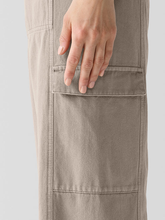 Garment-Dyed Utility&nbsp;Organic&nbsp;Cotton Cargo Pant