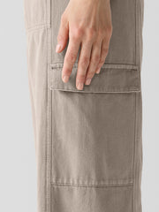 Garment-Dyed Utility&nbsp;Organic&nbsp;Cotton Cargo Pant