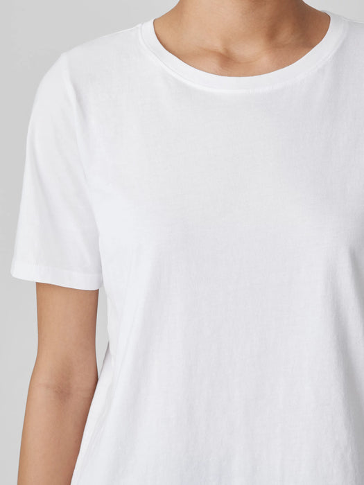 Organic Pima Cotton Jersey&nbsp;Round Neck Tee