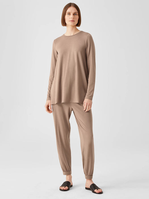 Fine Jersey Crew Neck Top