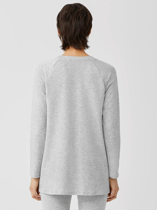 Cozy Brushed Terry Hug Raglan-Sleeve Top
