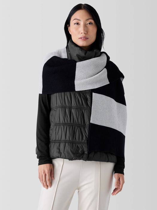 Cotton and Recycled Cashmere Scarf