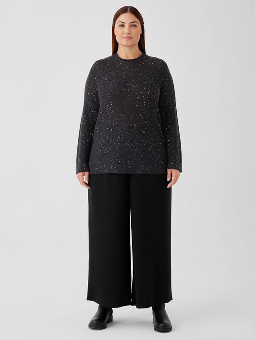 Merino Sequin Crew Neck Top