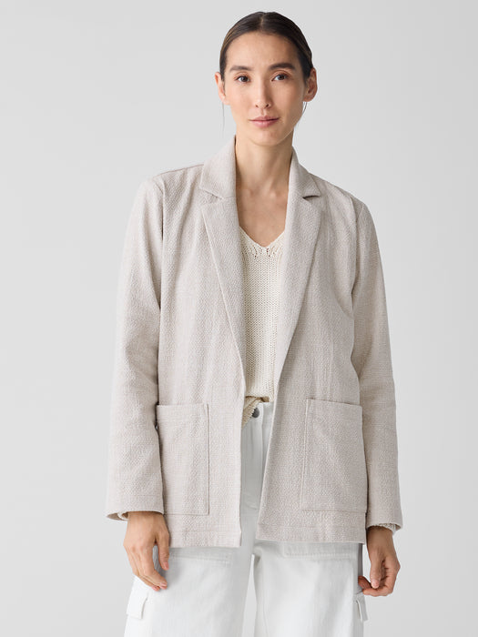 Organic Cotton Tweed Blazer