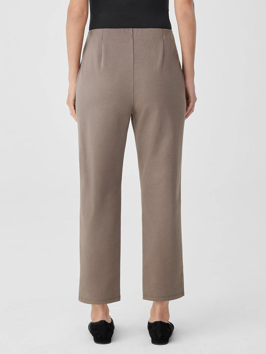 Cotton Blend Ponte Pant with Slits