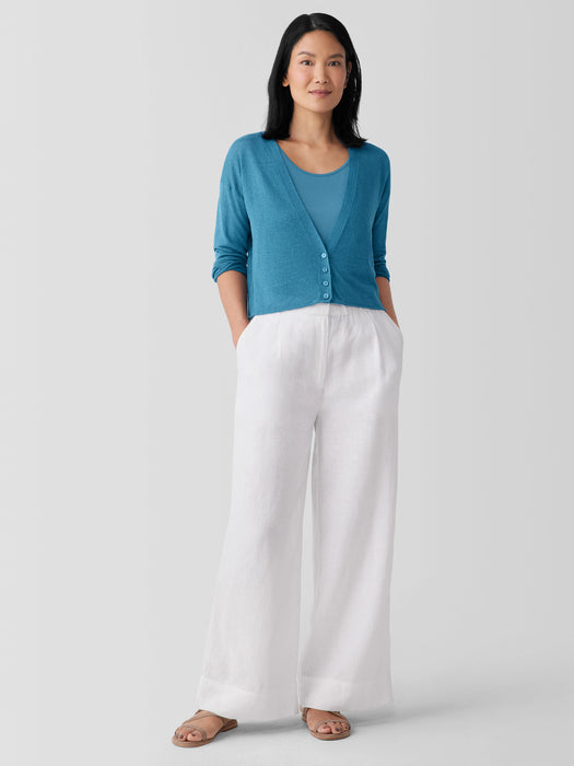 Organic Linen Cotton&nbsp;Cropped Cardigan