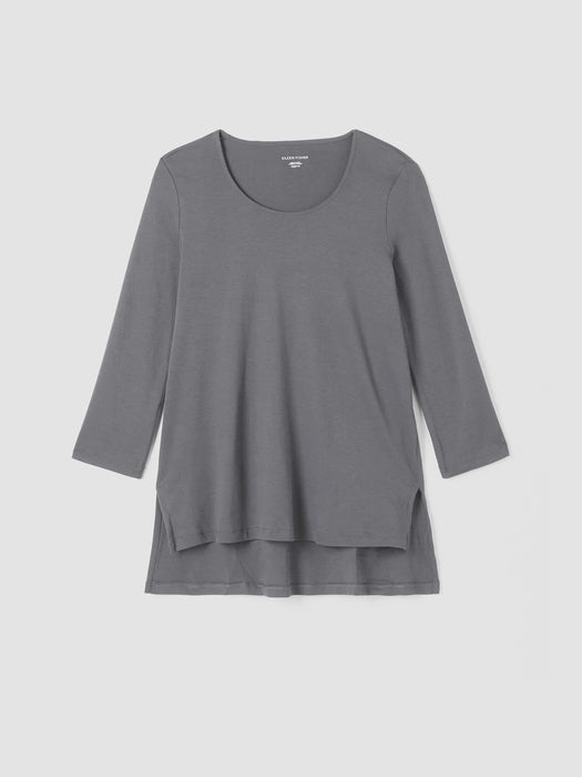 Organic Cotton Interlock Long Sleep Top