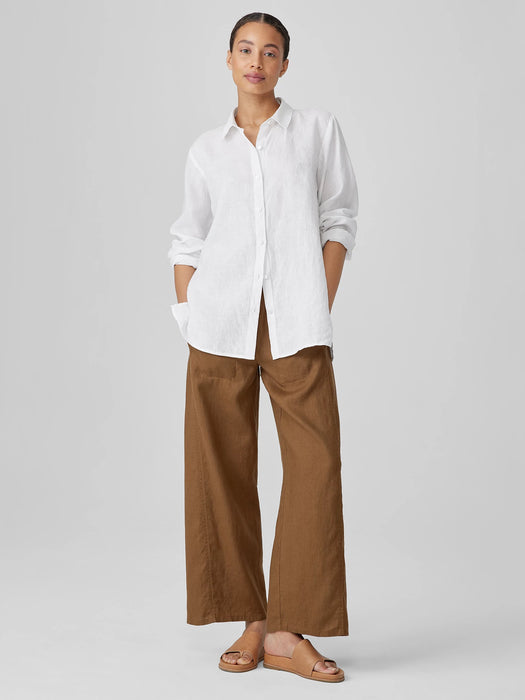 Organic Handkerchief Linen Classic Collar Shirt