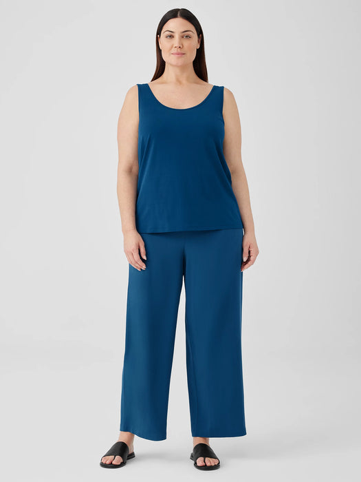 Stretch Silk Jersey&nbsp;Scoop Neck Tank