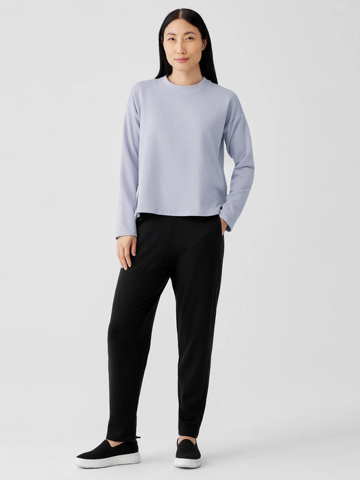 Cozy Brushed Terry Hug Crew Neck Top
