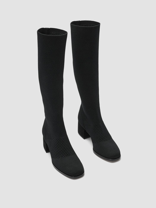Paziz Crepe Recycled Stretch Knit Boot