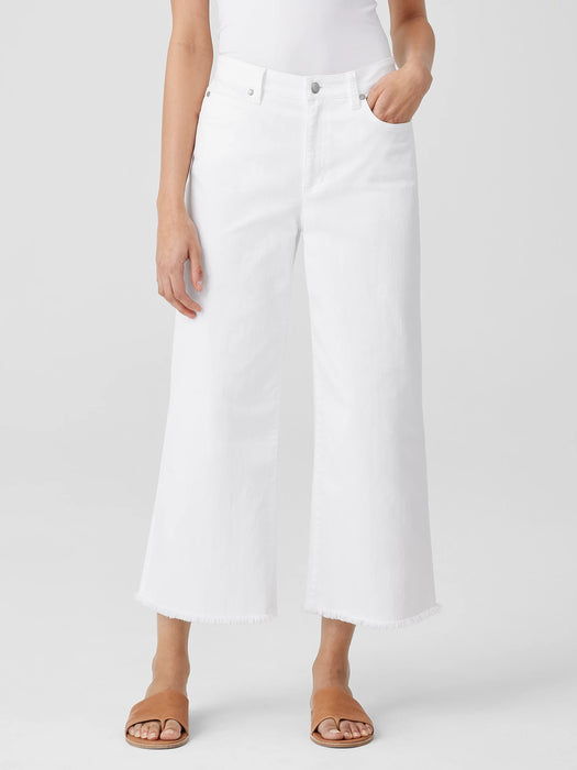 Organic Cotton Denim Wide-Leg Jean