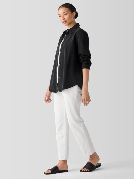 Garment-Dyed Utility&nbsp;Organic&nbsp;Cotton Shirt Jacket