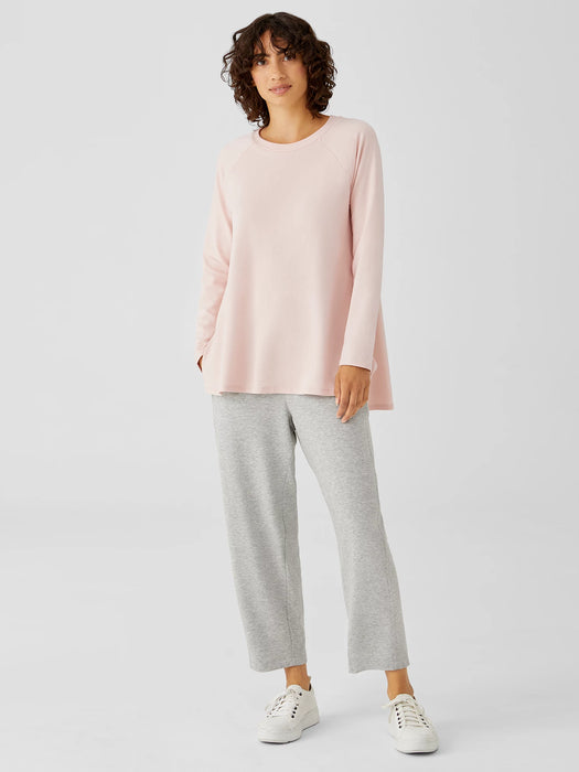 Cozy Brushed Terry Hug Raglan-Sleeve Top